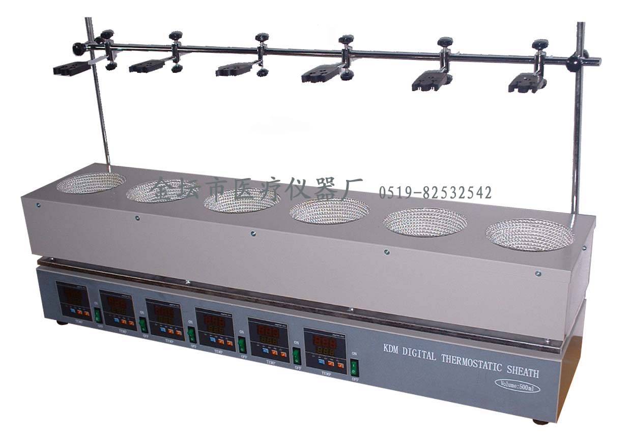 江蘇金壇KDM-A六聯數顯恒溫電熱套（200W×6）